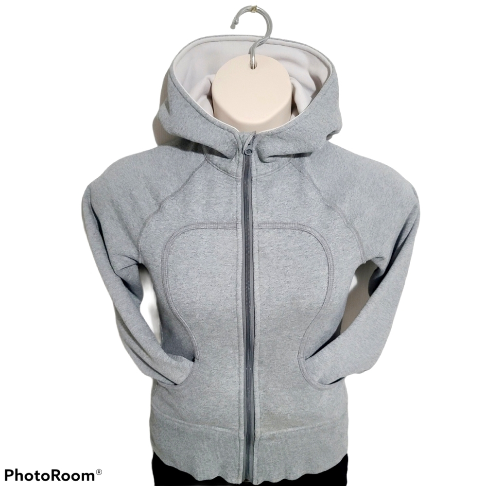 Lululemon Grey Scuba Hoodie Sweater *